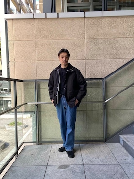 「clarks」｜「アイテム（その他アウター）」を使った、tsubakiさん（メンズ・178cm）の秋コーディネート