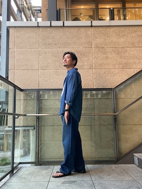 「アイテム（デニムパンツ）」を使った、tsubakiさん（メンズ・178cm・40代）の夏コーディネート