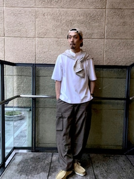「FORK&SPOON（フォークアンドスプーン）のアイテム（帽子）」を使った、tsubakiさん（メンズ・178cm）の夏コーディネート