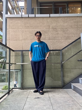 「EKAL（エカル）のアイテム」を使った、tsubakiさん（メンズ・178cm）の夏コーディネート