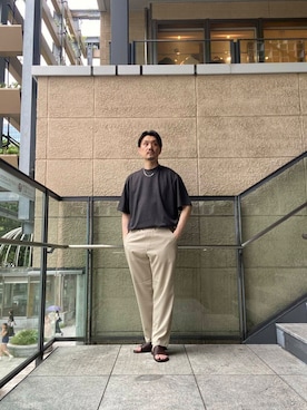 「URBAN RESEARCH（アーバンリサーチ）のアイテム（アクセサリー）」を使った、tsubakiさん（メンズ・178cm）の夏コーディネート