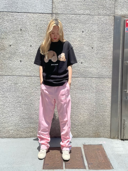 【コーデに遊び心を】Palm Angels ベアーズ Tシャツ Palm Angels Bear In Mind Tシャツ | ブルー | FARFETCH JP