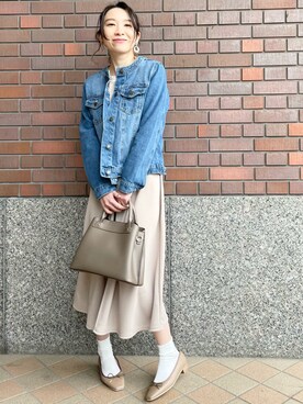 「DRESKIP（ドレスキップ）のアイテム（その他シューズ）」を使った、あやさん（レディース・160cm）の春コーディネート