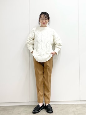 あやさん（レディース・160cm）の冬コーディネート