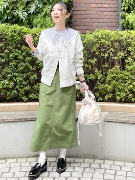 「DRESKIP（ドレスキップ）のアイテム（その他シューズ）」を使った、あやさん（レディース・160cm）の春コーディネート
