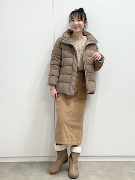 あやさん（レディース・160cm）の冬コーディネート