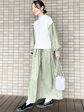 「DRESKIP（ドレスキップ）のアイテム（その他シューズ）」を使った、あやさん（レディース・160cm）の春コーディネート