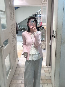 古賀晴香さん(レディース・158cm)の春コーディネート