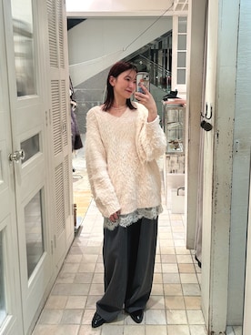 「アイテム（アクセサリー、その他）」を使った、古賀晴香さん（レディース・158cm）の秋コーディネート