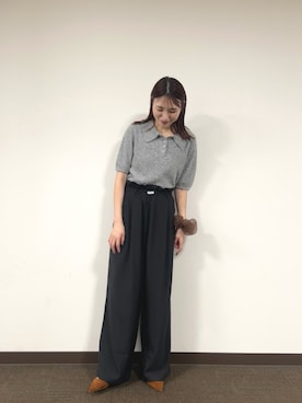 「アイテム（パンプス）」を使った、古賀晴香さん（レディース・158cm）の秋コーディネート