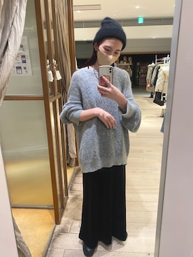 「ベロアキャミ」｜古賀晴香さん（レディース・158cm）の秋コーディネート