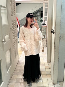 「アイテム（ニット/セーター）」を使った、古賀晴香さん（レディース・158cm・30代）の秋コーディネート