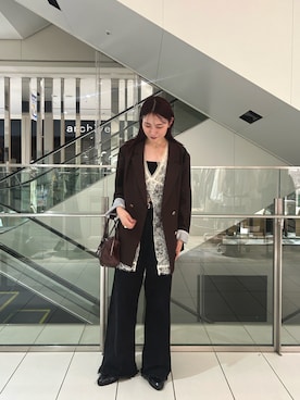 「アイテム（ジャケット/アウター）」を使った、古賀晴香さん（レディース・158cm・30代）の秋コーディネート