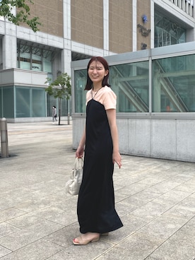 「ROROL（ロロル）のアイテム」を使った、古賀晴香さん（レディース・158cm）の夏コーディネート