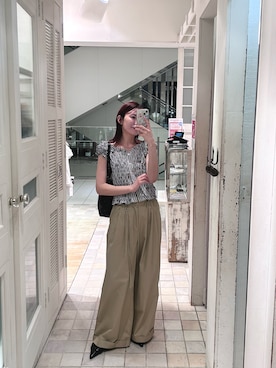 古賀晴香さん(レディース・158cm)の春コーディネート