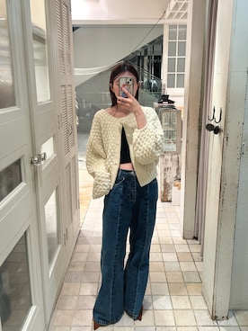 「アイテム（キャミソール）」を使った、古賀晴香さん（レディース・158cm・30代）の秋コーディネート