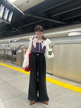 「アイテム（パンプス）」を使った、古賀晴香さん（レディース・158cm・30代）の夏コーディネート