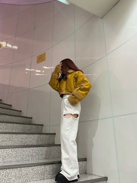 「FIG&VIPER（フィグアンドバイパー）のアイテム（ジャケット/アウター）」を使った、FIG&VIPER _MIKOさん（レディース・154cm）の冬コーディネート