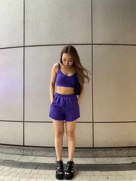 「FIG&VIPER（フィグアンドバイパー）のアイテム（パンツ）」を使った、FIG&VIPER _MIKOさん（レディース・154cm）の夏コーディネート