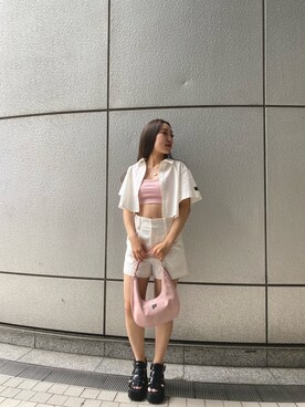 「FIG&VIPER（フィグアンドバイパー）のアイテム（パンツ）」を使った、FIG&VIPER _MIKOさん（レディース・154cm）の夏コーディネート
