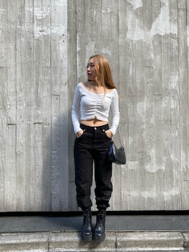 「FIG&VIPER（フィグアンドバイパー）のアイテム（ブーツ）」を使った、FIG&VIPER _MIKOさん（レディース・154cm）の春コーディネート