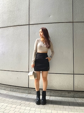 「FIG&VIPER（フィグアンドバイパー）のアイテム（ブーツ）」を使った、FIG&VIPER _MIKOさん（レディース・154cm）の春コーディネート