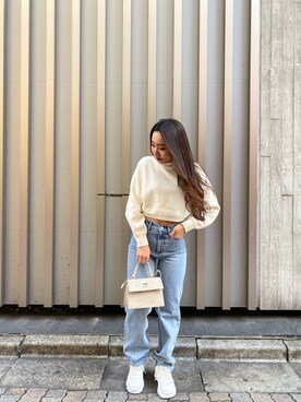 「FIG&VIPER（フィグアンドバイパー）のアイテム（スニーカー）」を使った、FIG&VIPER _MIKOさん（レディース・154cm）の春コーディネート