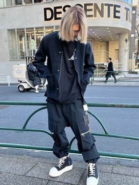 「MINUS（マイナス）のアイテム」を使った、hayato0717さん（メンズ・175cm）の冬コーディネート