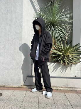 「FACETASM（ファセッタズム）のアイテム（パーカー）」を使った、hayato0717さん（メンズ・175cm）の春コーディネート