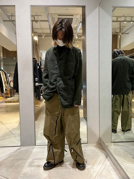「ISAMU KATAYAMA BACKLASH（イサムカタヤマバックラッシュ）のアイテム（トップス）」を使った、hayato0717さん（メンズ・175cm）の夏コーディネート