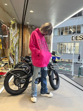 「TAKAHIROMIYASHITATheSoloIst.（タカヒロミヤシタザソロイスト）のアイテム（トップス）」を使った、hayato0717さん（メンズ・175cm）の秋コーディネート
