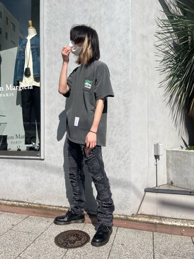 「SURGERY（サージェリー）のアイテム（パンツ）」を使った、hayato0717さん（メンズ・175cm）の春コーディネート