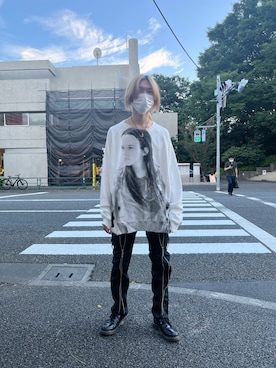 「TAKAHIROMIYASHITATheSoloIst.（タカヒロミヤシタザソロイスト）のアイテム（トップス）」を使った、hayato0717さん（メンズ・175cm）の夏コーディネート