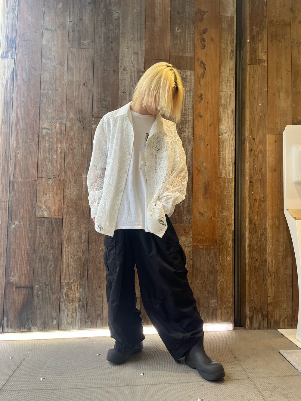 「オトナカジュアル、シンプル、休日スタイル、メンズコーデ、春夏コーデ、おしゃれさんと繋がりたい」｜「el conductorのアイテム（トップス、ホワイト系）」を使った、hayato0717さん（メンズ・175cm）の春コーディネートの1枚目の写真