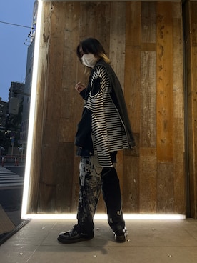 「TAKAHIROMIYASHITATheSoloIst.（タカヒロミヤシタザソロイスト）のアイテム（トップス）」を使った、hayato0717さん（メンズ・175cm）の春コーディネート