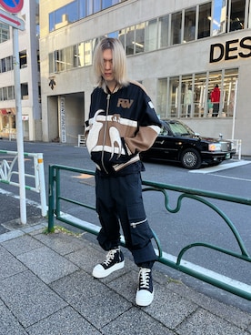 「Feng Chen Wang（フェン・チェン・ワン）のアイテム」を使った、hayato0717さん（メンズ・175cm）の冬コーディネート