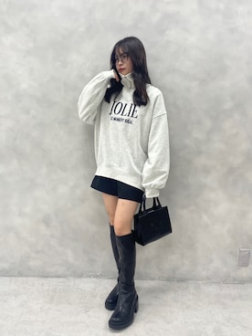 「アイテム（スウェット）」を使った、Nonokaさん（レディース・153cm・10代）の秋コーディネート
