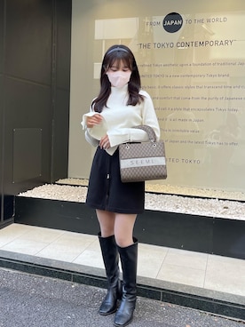 「骨格ウェーブ」｜Nonokaさん（レディース・153cm・10代）の冬コーディネート