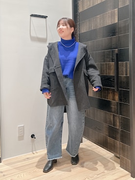 「PUAL CE CIN（ピュアルセシン）のアイテム（その他アウター）」を使った、hirotsupiさん（レディース・158cm）の冬コーディネート