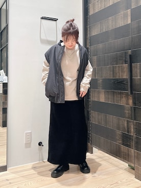 「PUAL CE CIN（ピュアルセシン）のアイテム（MA-1）」を使った、hirotsupiさん（レディース・158cm）の秋コーディネート