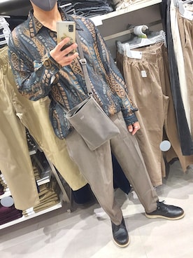 「シースルー」｜「アイテム（その他シューズ）」を使った、xi(相互)さん（メンズ・171cm）の秋コーディネート