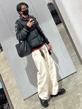 「アイテム（キーケース/キーアクセサリー、ブラウン系）」を使った、xi(相互)さん（メンズ・171cm）の冬コーディネート