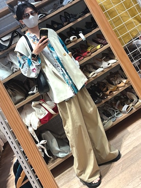 「アイテム（ベスト）」を使った、xi(相互)さん（メンズ・171cm）の夏コーディネート