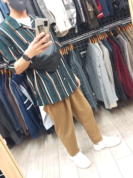 「BROWNY（ブラウニー）のアイテム（バッグ）」を使った、xi(相互)さん（メンズ・171cm）の夏コーディネート