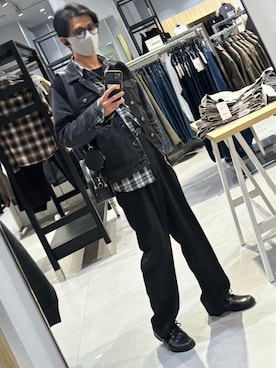 「アイテム（ウォレットチェーン）」を使った、xi(相互)さん（メンズ・171cm）の秋コーディネート