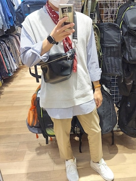 「BROWNY　STANDARD（ブラウニー）のアイテム」を使った、xi(相互)さん（メンズ・171cm）の春コーディネート