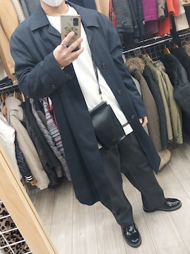 「ATELANE（アテレーン）のアイテム」を使った、xi(相互)さん（メンズ・171cm）の冬コーディネート