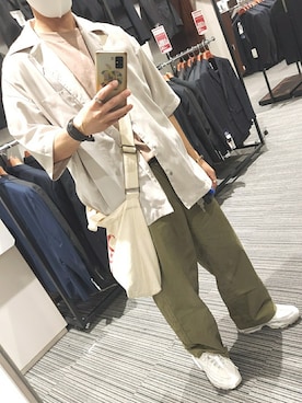 「CHUMS（チャムス）のアイテム（バッグ）」を使った、xi(相互)さん（メンズ・171cm）の夏コーディネート