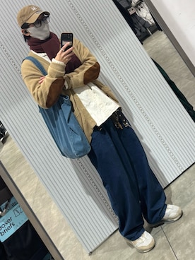 「アイテム（ウォレットチェーン）」を使った、xi(相互)さん（メンズ・171cm）の冬コーディネート