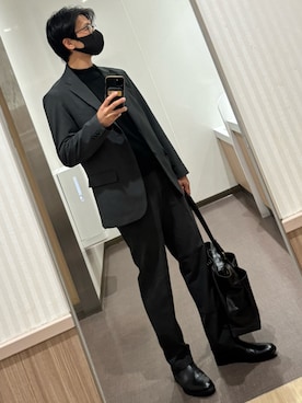 「アイテム（ビジネスバッグ）」を使った、xi(相互)さん（メンズ・171cm）の秋コーディネート